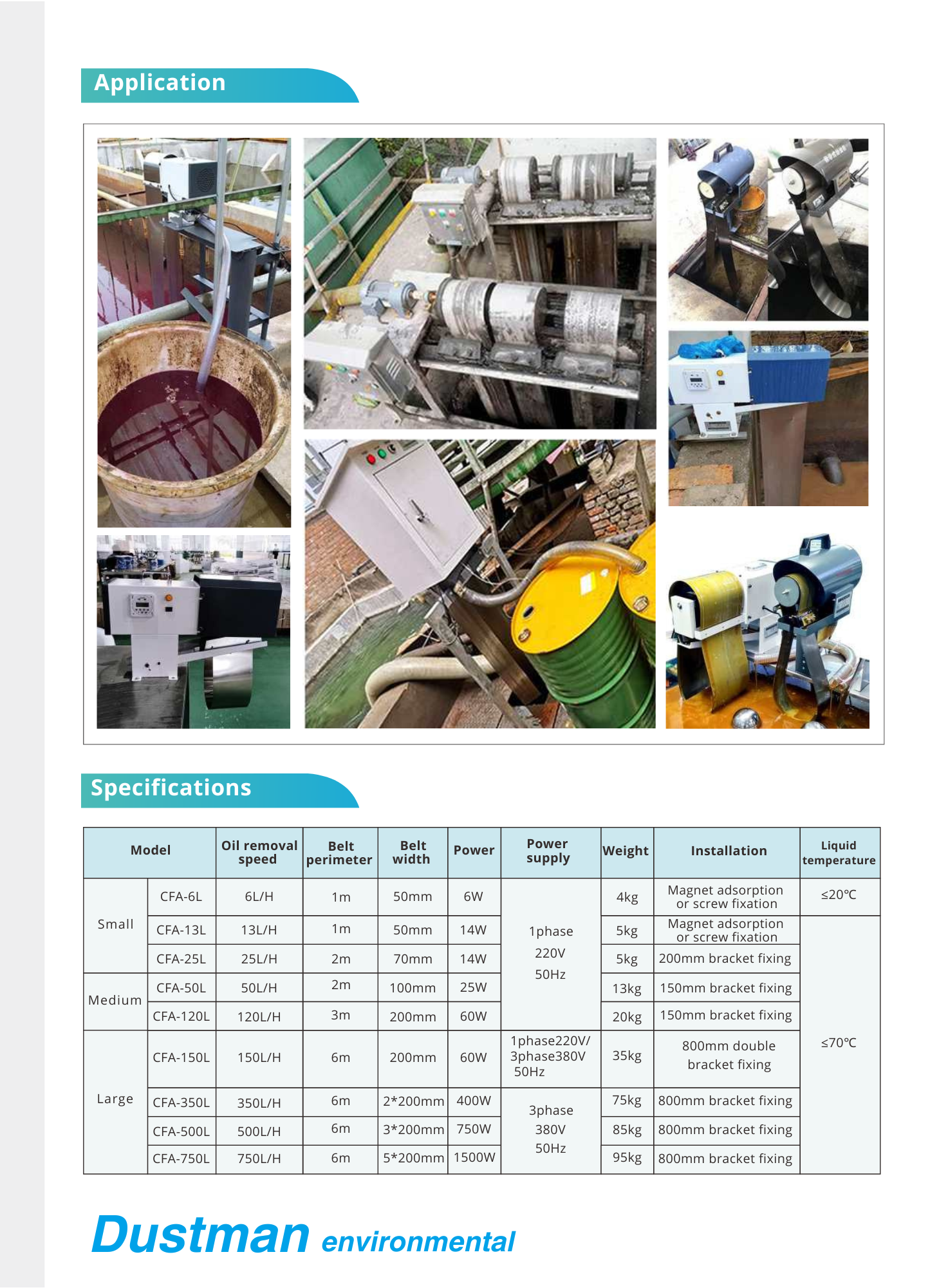 Oil Skimmer CFA Series